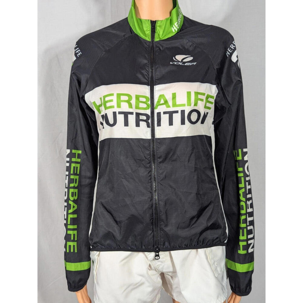 Voler Cycling Jacket Womens Sz MedLong Sleeve Vented Mesh  2-Way Zip